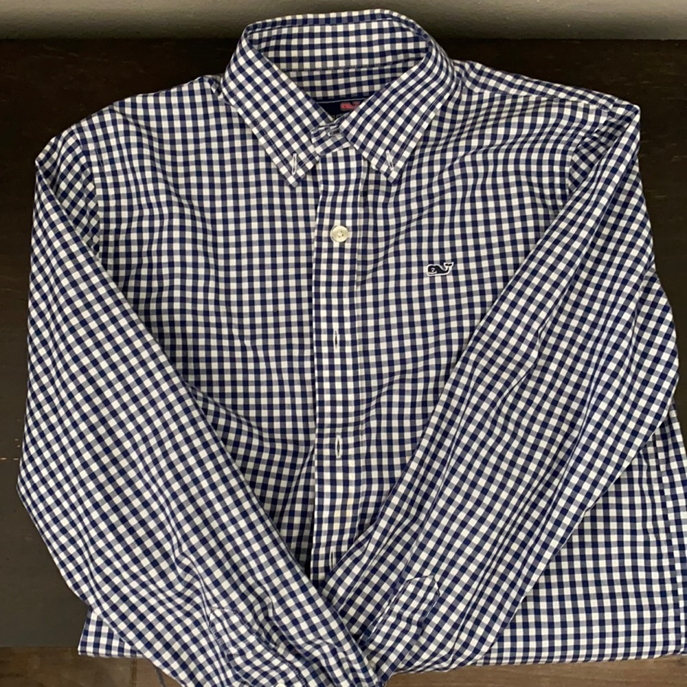 Boys Vineyard Vines long sleeved button up shirt